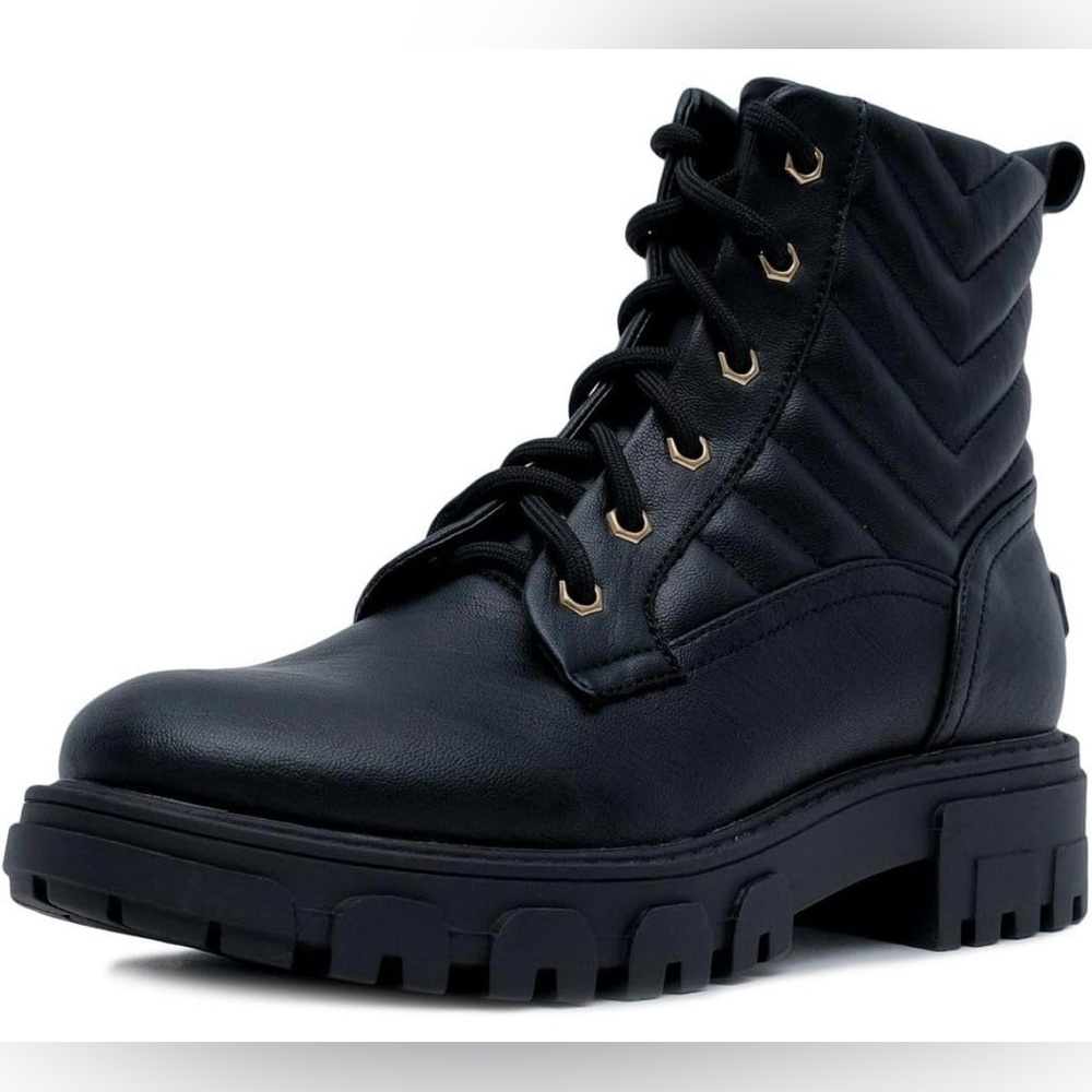Nautica Black Women's Combat Boots